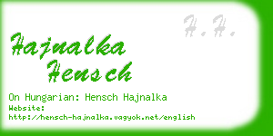 hajnalka hensch business card